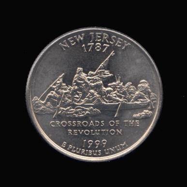 Reverse of New Jersey State Quarter