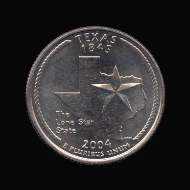 Reverse of Texas State Quarter
