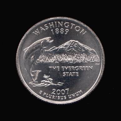Reverse of Washington State Quarter