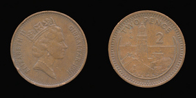 Bronze 2 Pence of 